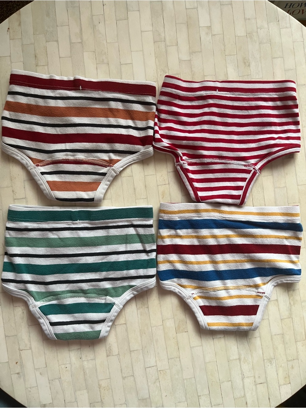 Hanna Andersson Striped Cotton Briefs - size XS 80/90cm - Picture 2 of 3